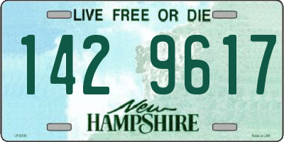 NH license plate 1429617