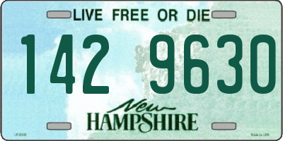 NH license plate 1429630