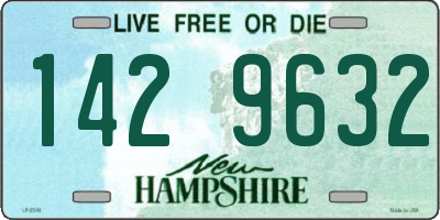 NH license plate 1429632