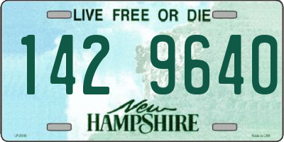 NH license plate 1429640