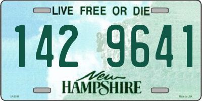 NH license plate 1429641