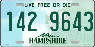 NH license plate 1429643