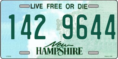 NH license plate 1429644