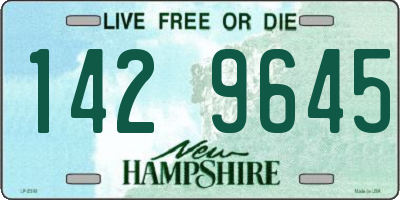NH license plate 1429645