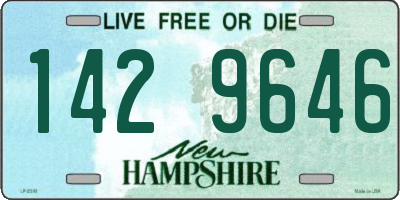 NH license plate 1429646