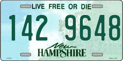 NH license plate 1429648
