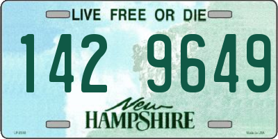 NH license plate 1429649