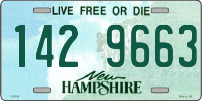 NH license plate 1429663