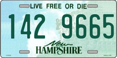 NH license plate 1429665