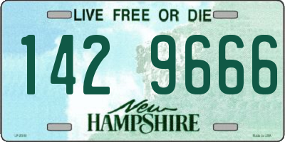 NH license plate 1429666