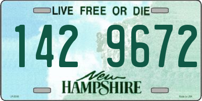 NH license plate 1429672