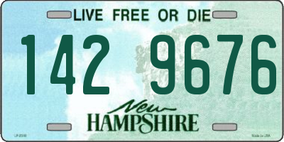 NH license plate 1429676