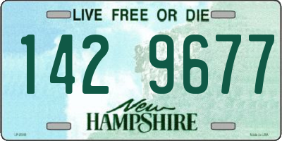 NH license plate 1429677