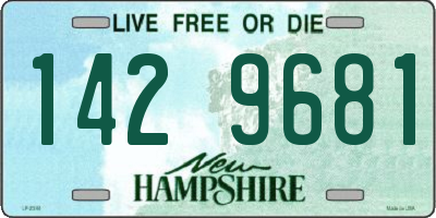 NH license plate 1429681