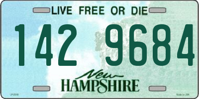 NH license plate 1429684