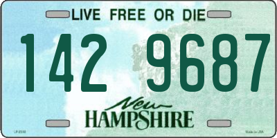 NH license plate 1429687