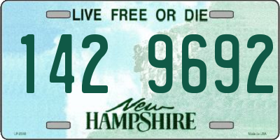 NH license plate 1429692