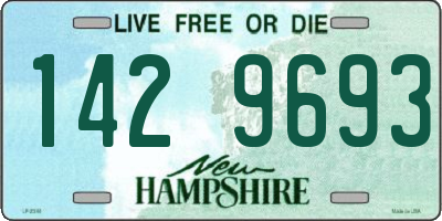 NH license plate 1429693