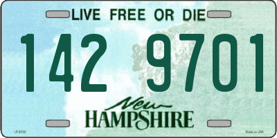 NH license plate 1429701