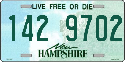 NH license plate 1429702
