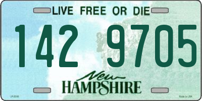 NH license plate 1429705