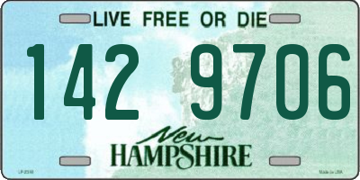 NH license plate 1429706
