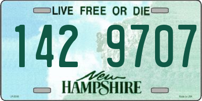 NH license plate 1429707