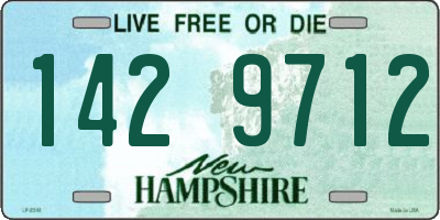 NH license plate 1429712