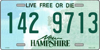 NH license plate 1429713