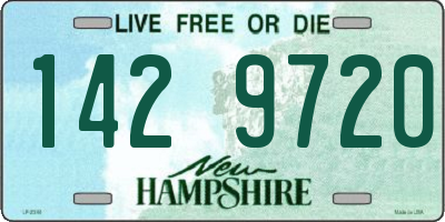 NH license plate 1429720