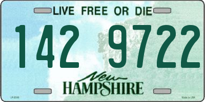 NH license plate 1429722