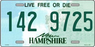 NH license plate 1429725