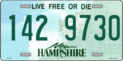 NH license plate 1429730