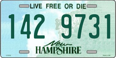 NH license plate 1429731