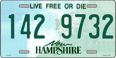 NH license plate 1429732