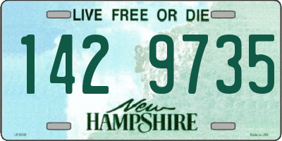 NH license plate 1429735