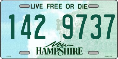 NH license plate 1429737