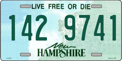 NH license plate 1429741