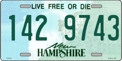 NH license plate 1429743