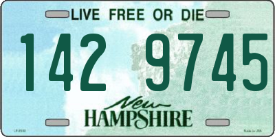 NH license plate 1429745