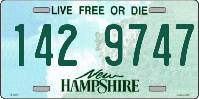 NH license plate 1429747