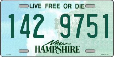 NH license plate 1429751