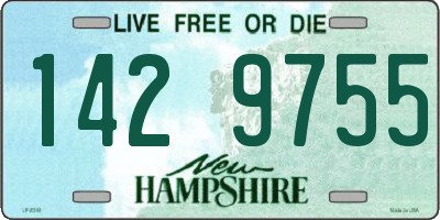 NH license plate 1429755
