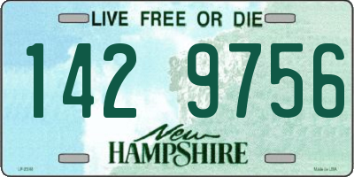 NH license plate 1429756