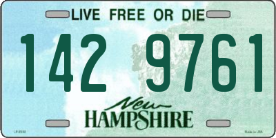 NH license plate 1429761