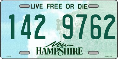 NH license plate 1429762