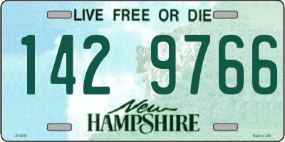 NH license plate 1429766