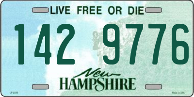 NH license plate 1429776