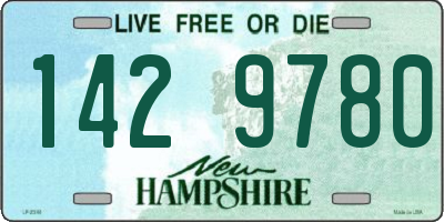NH license plate 1429780