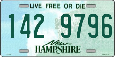 NH license plate 1429796